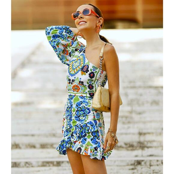 RARE!!! MANGO Asymmetrical Short Dress NWT - Picture 6 of 16